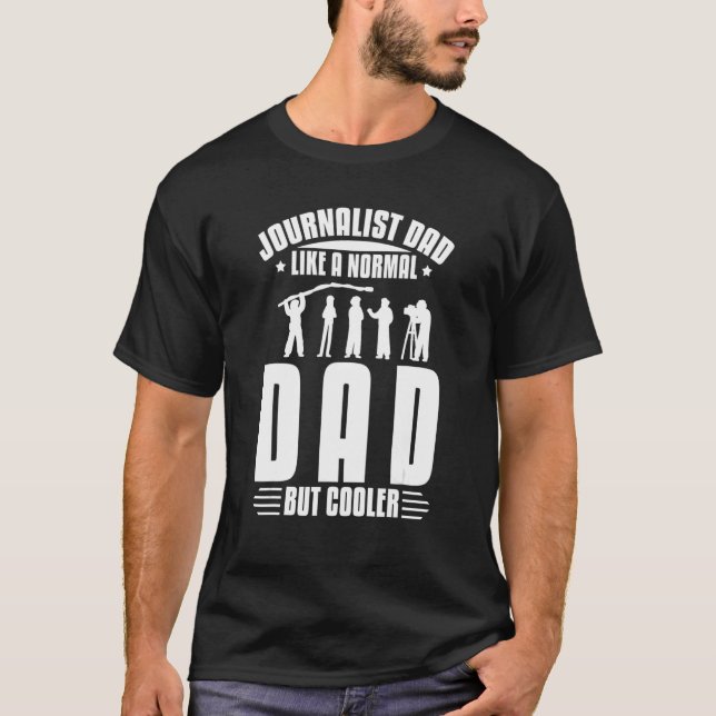 Mens Journalist Writing Journalism Reporter Media  T-Shirt (Front)