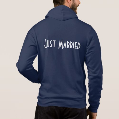 Mens Just Married Hoodie