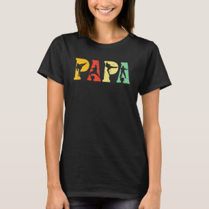 Mens Karate Martial Arts Papa Vintage Retro Distre T-Shirt