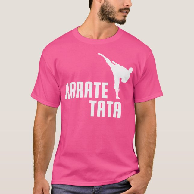 Mens Karate Tata Shirt Funny Cute Martial Arts Gif (Front)