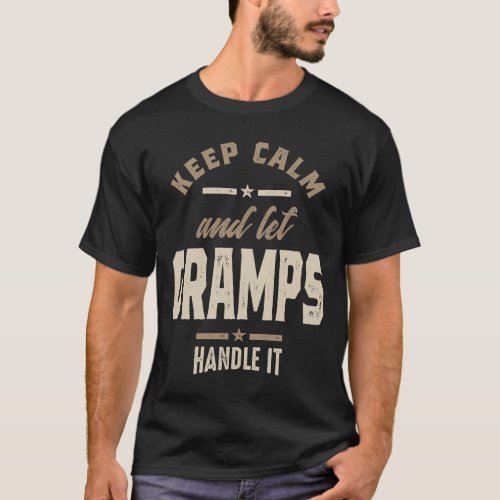 Mens Keep Calm and let Gramps Grandpa Gift T_Shirt