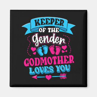 Mens Keeper Of The Gender Godmother Loves Gender Magnet
