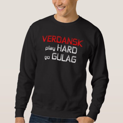Mens King Of Gulag Duty Call Warzone Video Game Sweatshirt