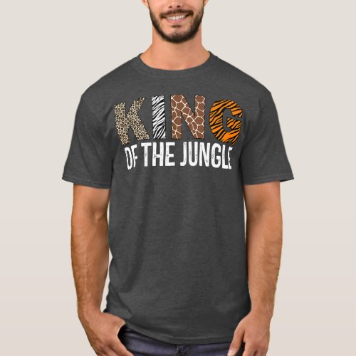 Mens King Of The Jungle Birthday Safari Leopard T_Shirt
