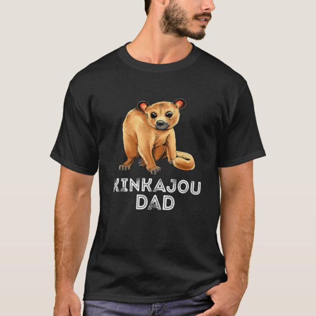 Mens Kinkajou Dad Father Honey Bear Night Ape Kink T-Shirt (Front)