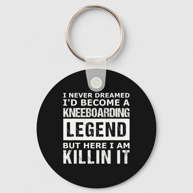 Mens Kneeboarding Funny  Keychain (Front)