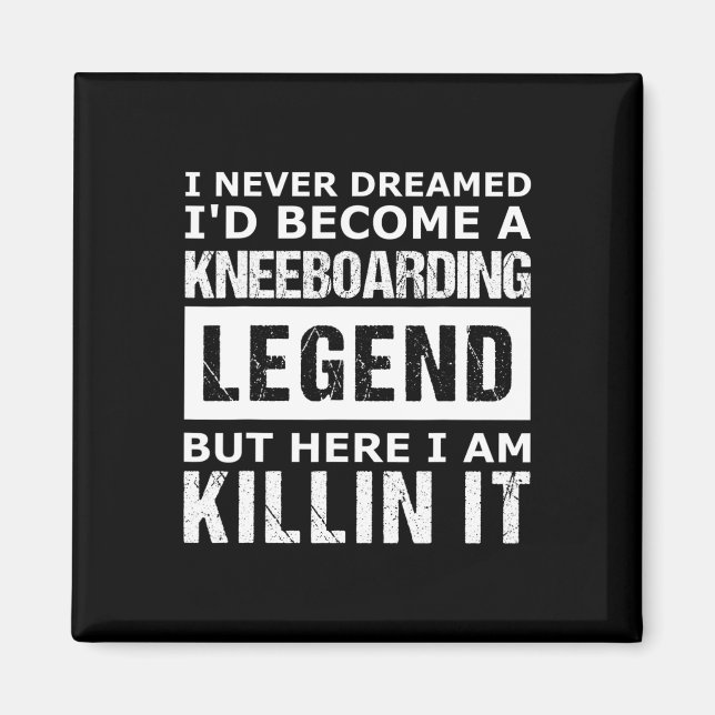Mens Kneeboarding Funny  Magnet (Front)