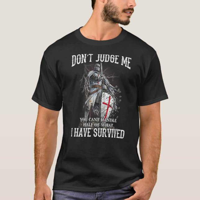 Mens Knight Templar Christian Warrior Of God Donu2 T-Shirt (Front)