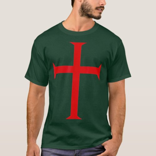 Mens Knights Templar Cross Crusader  Soldier of T_Shirt