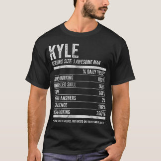 Mens Kyle Nutrition Personalized NameFunny Name Fa T-Shirt