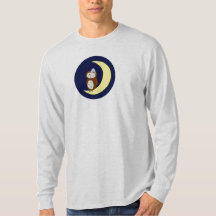 Men's L/S Light Ash Night Owl tee g/n