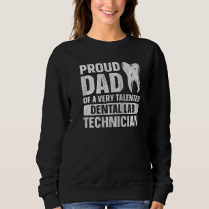 Mens Laboratory Technician for a Dad of a Dental L Sweatshirt