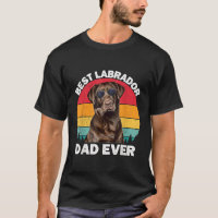 Mens Labrador Dad Vintage Brown Chocolate Lab Dad