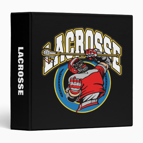 Mens Lacrosse Logo Binder