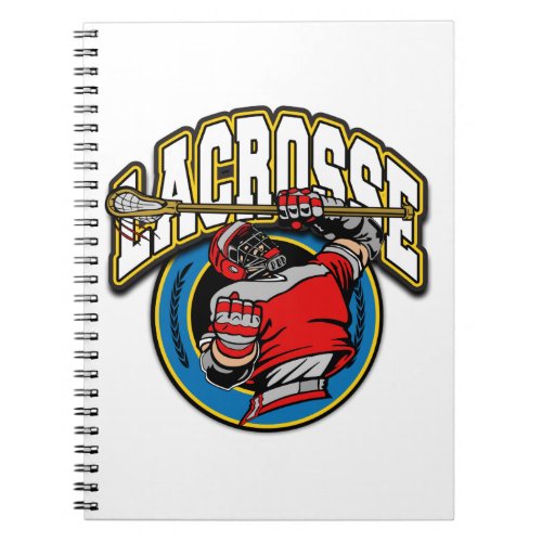 Mens Lacrosse Logo Notebook