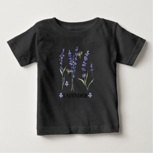 mens lavender plant butterfly herb purple flower baby T-Shirt