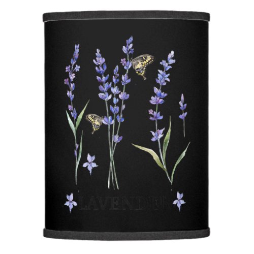 mens lavender plant butterfly herb purple flower lamp shade