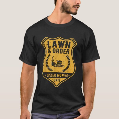 Mens Lawn Order Special Mowing Unit T Shirt Mower 