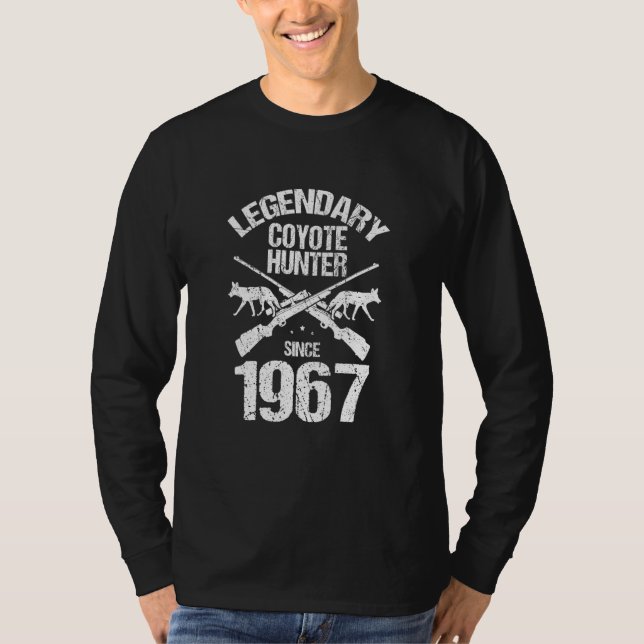 Mens Legendary Coyote Hunter for Coyote Wildlife H T-Shirt (Front)