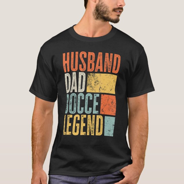 Mens Legendary Husband Bocce Ball Dad Father Best  T-Shirt (Front)