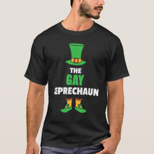 Mens Leprechaun St Patricks Day Gay T-Shirt