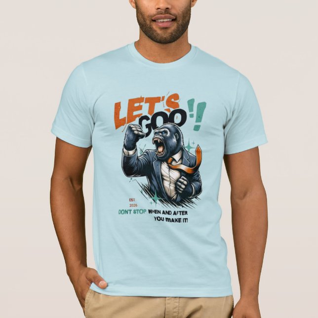 MEN'S LET'S GOO LESSONS LEARN JERSEY T SHIRT  (Front)