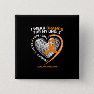 Mens Leukemia Awareness Gifts Uncle Women Kids Button