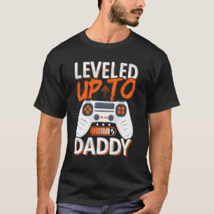 Mens Leveled Up To Daddy Soon To Be Daddy Loading, T-Shirt