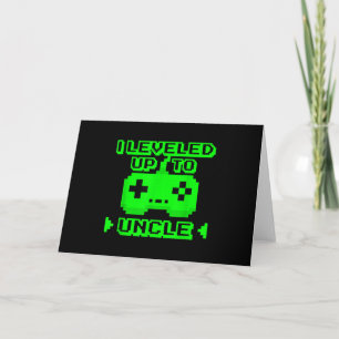 Mens Leveled Up To Uncle Est 2021 Promoted Uncle Card
