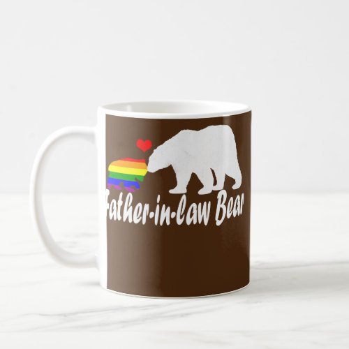 Mens LGBT Father in law Bear Gay Pride Equal Coffee Mug