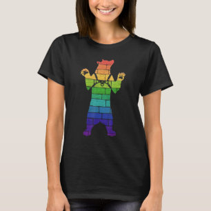Mens Lgbt Paint Splatters Gay Bear Bear Community T-Shirt
