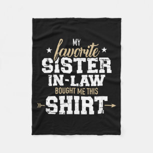 Mens Liebste Sister-In-Law Gift Saying Performance Fleece Blanket