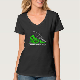 Mens Life Full Of Trains Locomotive Model Railway T-Shirt