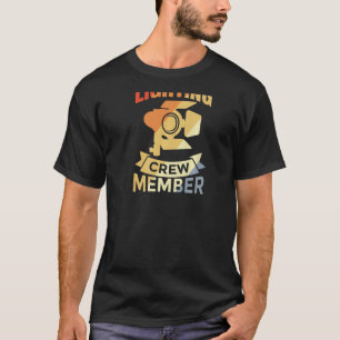 Mens Lighting Technician Just A Lighting Crew Mem T-Shirt