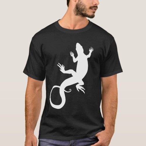 Mens Lizard T_shirt Cool Reptile Lizard Art Shirt