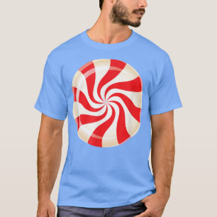 Mens lollipop candy cane sweet lollipop peppermint T-Shirt