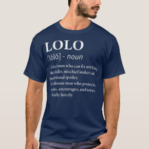 Mens Lolo Definition Filipino Grandpa  Funny Grand T-Shirt