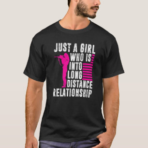 Mens Long Range Shooting Just A Girl Long Distance T-Shirt