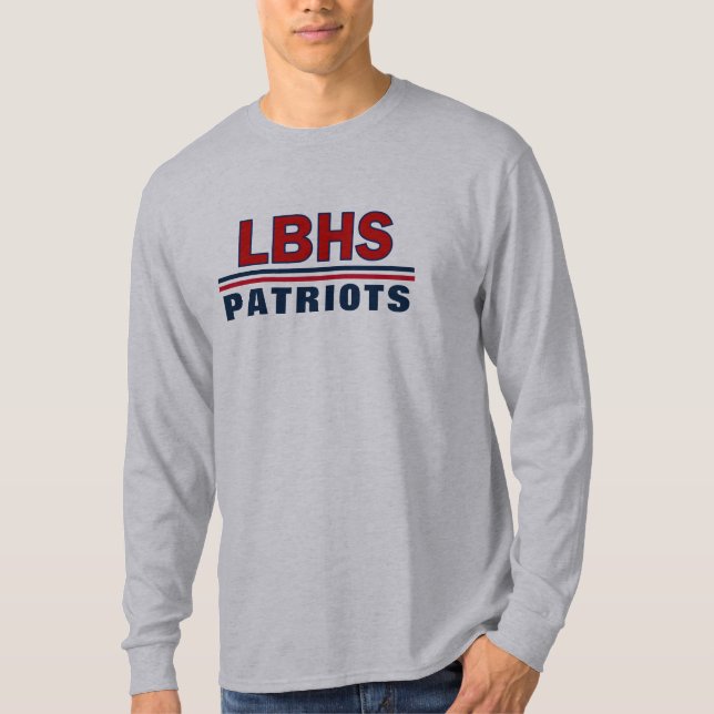 Men's Long Sleeve Gray T-Shirt (Front)