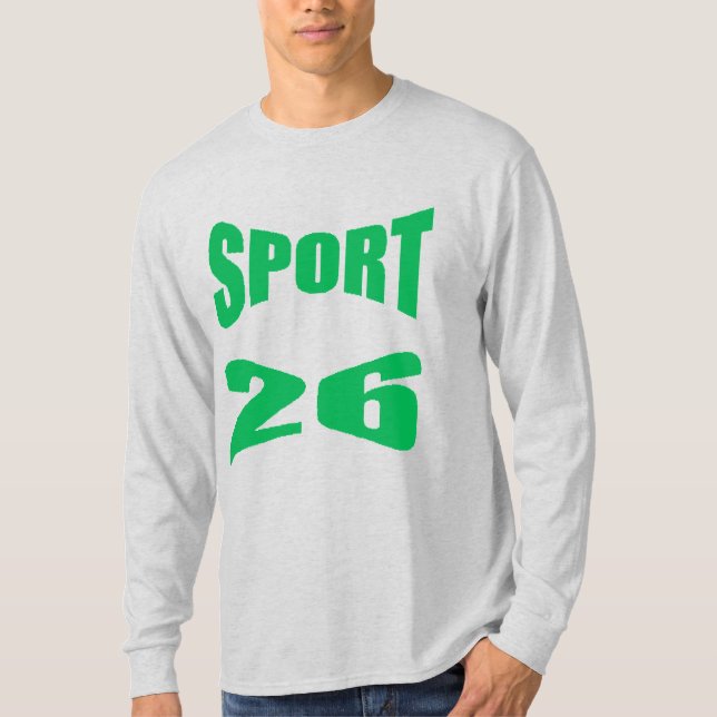 Men's Long Sleeve Shirt ash  SPORT 26 (Front)