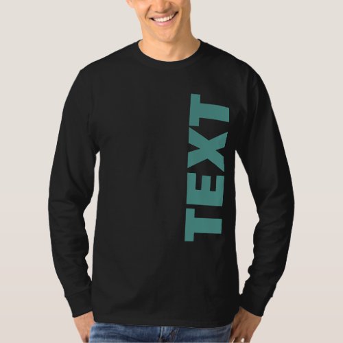 Mens Long Sleeve Template Double Sided Print T_Shirt