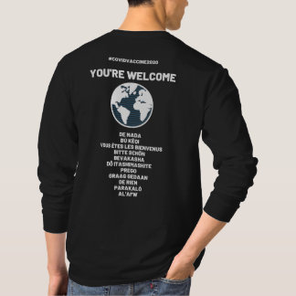 Mens Long Sleeve Vaccine Shirt