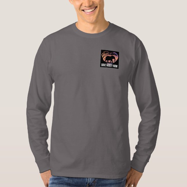 Men's Long Sleeved Shirt with Pocket Style Logo (Front)