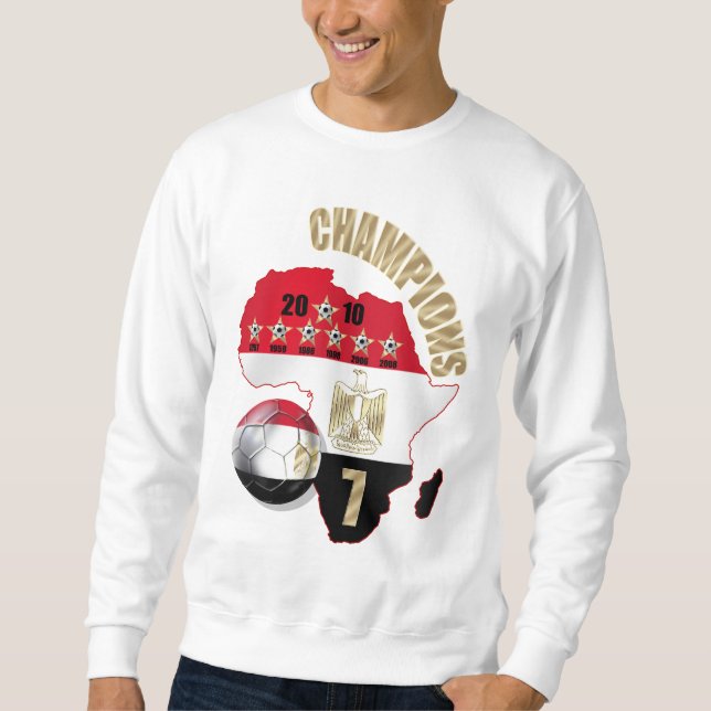 Mens Longsleeve 2010 Egypt football sweatshirt (Front)