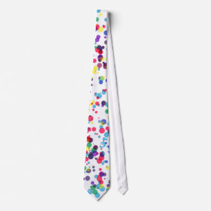 Men's Loud Spotty White Tie