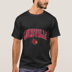 Mens Louisville Cardinals Arch Over Dark Heather T T-Shirt