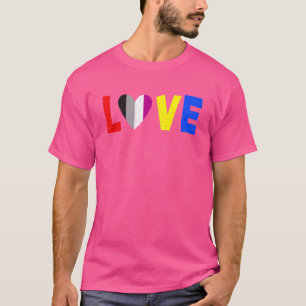Mens Love Lgbtq The Flag For The Asexual Communit T-Shirt