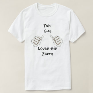Men's love my zebra shirt