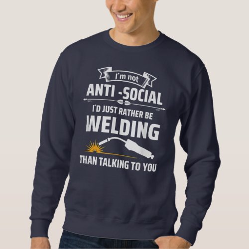 Mens Love Welding Hate People Welder Welder Tools Sweatshirt