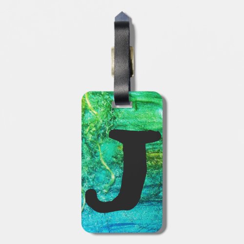 Mens luggage tag for names starting with J